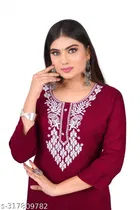 Viscose Rayon Printed Kurti for Women 