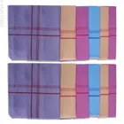 Cotton Handkerchiefs for Men (Pack of 12) (Multicolor, 18x18 Inches)