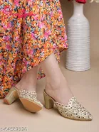 Shoetopia Multicolor Embellished Mules 