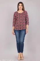 Rayon Printed Kurti for Women 