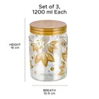 Crest Printed Container 3pc Set 1200 ml 