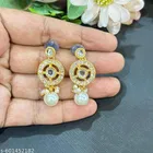 Alloy Kundan Earring for Women & Girls, White