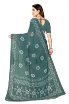Georgette Printed Saree for Women 