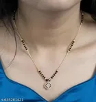 Alloy Gold Plated Mangalsutra for Women, Gold