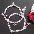 Silver Plated Anklets for Women 