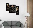 Akarts ganpati painting set of 3 12x18in