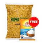 Agropure Arhar Dal 2 Kg (Super Saver Pack) + Aashirvaad Iodized Salt 1 kg Free