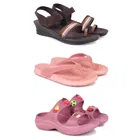 Combo of Heels with Slippers & Sliders for Women 