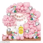 63 Pcs 8th Birthday Decoration kit, Multicolour, Set of 1