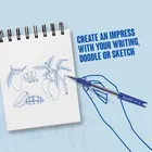 Unicorn Fur Diary A5 with Ruled Page Approx 180 and Reynolds Jiffy Gel Pens 5pcs 