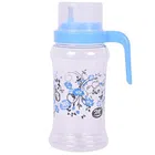 Plastic Oil Dispenser Bottle with Measuring Cup (Blue, 1000 ml)