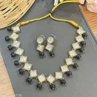 Kundan Necklace  for Women & Girls, Black