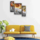 MDF 2 Pcs Designer Wall Painting for Home & Office 