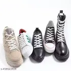 4 MM Thick Shoelace for Sport/Casual Shoes, White, Set of 1