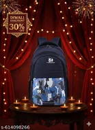 Polyester Backpack for Men & Women, Blue