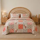 Simple Home 120TC Floral Queen Bedsheet 88x96inch Pink