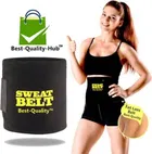 Professional Sweat Slim Belt for Weight Loss (Black)