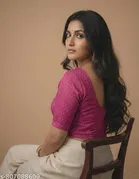 Lycra Ready Made Blouse for Women, Pink 