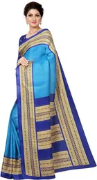Mysore Silk Printed Saree for Women 