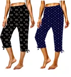 Cotton Printed Capri for Women 