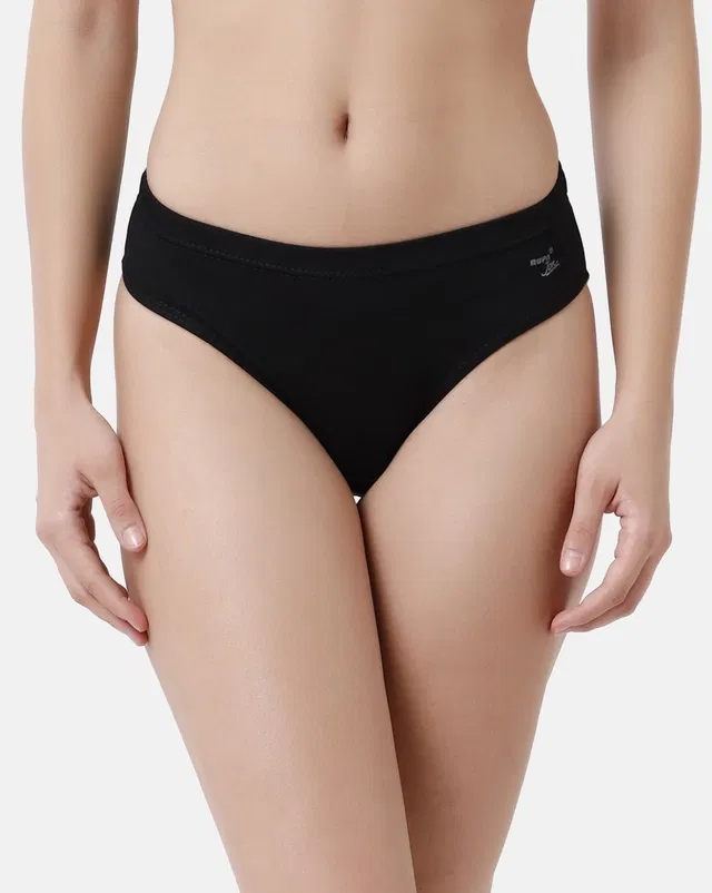 Cotton Solid Briefs for Women, Pack of 1 (Assorted, 105 cm)
