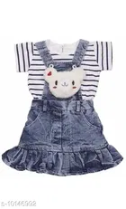 Dungaree with Top for Girls 
