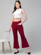 Cotton Blend Trouser for Women 