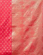 Silk Woven Design Saree for Women, Pink 