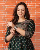 Rayon Printed Anarkali Kurti for Women 