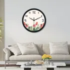 Khatu Craft Circle Clock Tulip printed 30x30cm