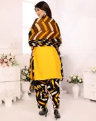 Punjabi Floral Unstitched Suit for Women 