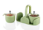 Marvella Multipurpose Plastic Dry Fruit & Spice Rack (2 Pcs, Assorted)