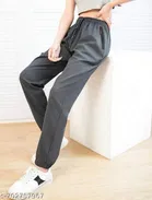 Lycra Trouser for Women, Grey 