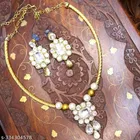 Alloy Necklace with Earrings for Women 