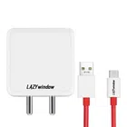 Premium 80W Super VOOC Mobile Charger with Type C Cable (White & Red, Set of 1)