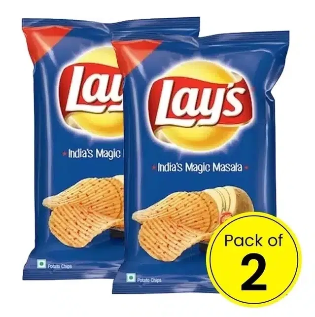 लेज़ इंडियाज़ मैजिक मसाला चिप्स 2X75 g (पैक ऑफ़ 2)