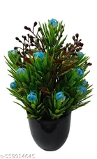 Plastic Artificial Flower With Pot,Multicolour