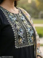 Solid A-line Kurta Set for Women 