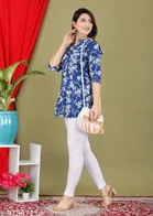 Cottonthree Quarter Sleeves Top for Women 