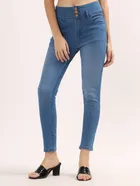 Denim Skinny Fit Jeans for Women 