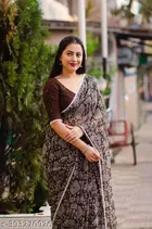 Georgette Printed Saree for Women 