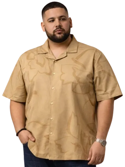 Cotton Blend Printed Shirt for Men, Multicolour (6XL)