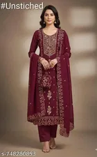 Georgette Punjabi/All Over Suits Semi-Stitched Suits 