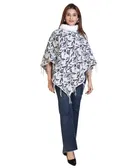 Woolen Self-Design Ponchos for Women 