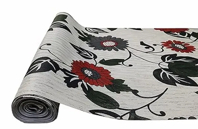 Laminated Non Woven Multipurpose Kitchen Cabinet Drawer Shelf Mat (Multicolor, 45x500 cm)