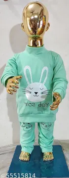 Hosiery Cotton Full Sleeves T-Shirt with Pant Clothing Set for Kids 