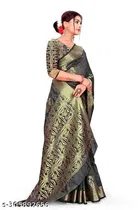 Organza Zari Woven Saree for Women 