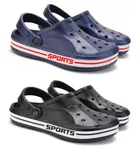 Clogs for Men (Multicolor, 6) (Pack of 2)