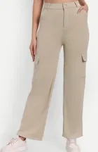 Knitted Poly twill Cargo Trouser / Pant for Women 