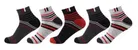 Cotton Blend Printed Socks for Men, Multicolor, Set of 4